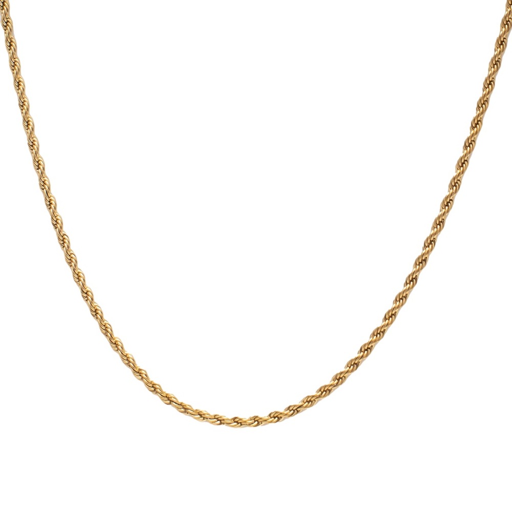 14k Gold Rope Chain 16 inch